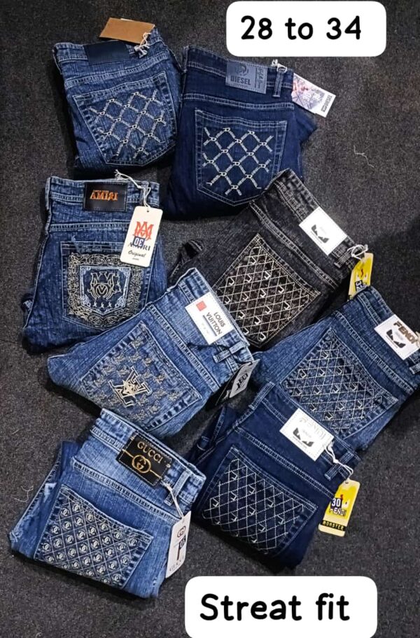 IMPORTED BRAND STREAT FIT JEANS