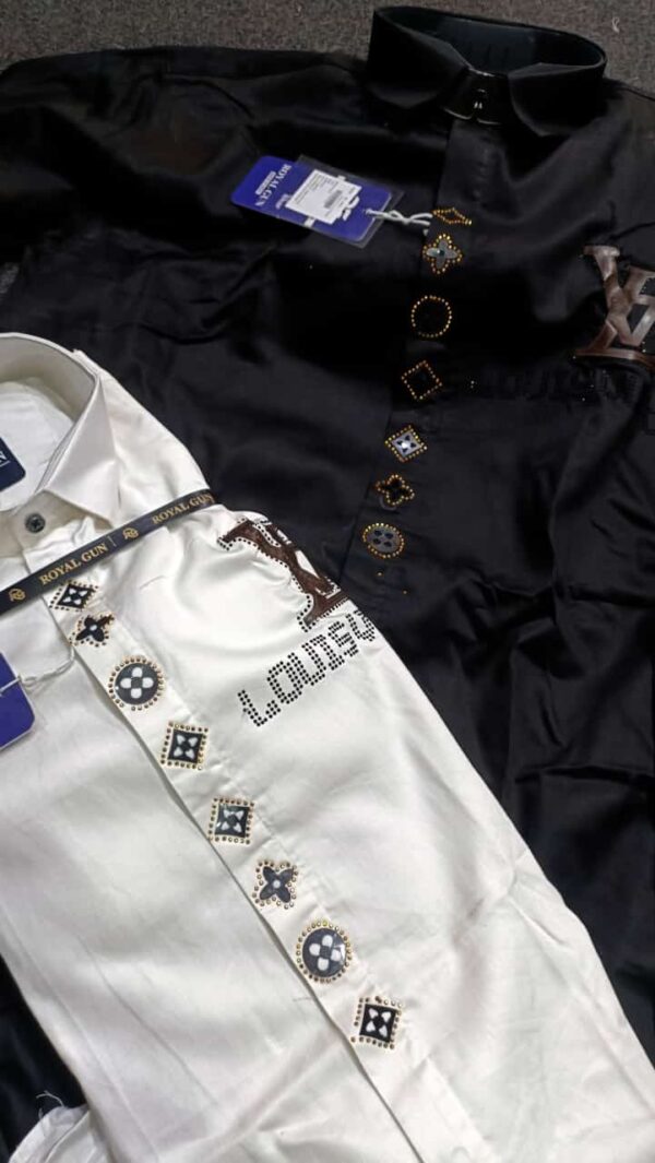 IMPORTED LV SHIRTS WHITE BLACK