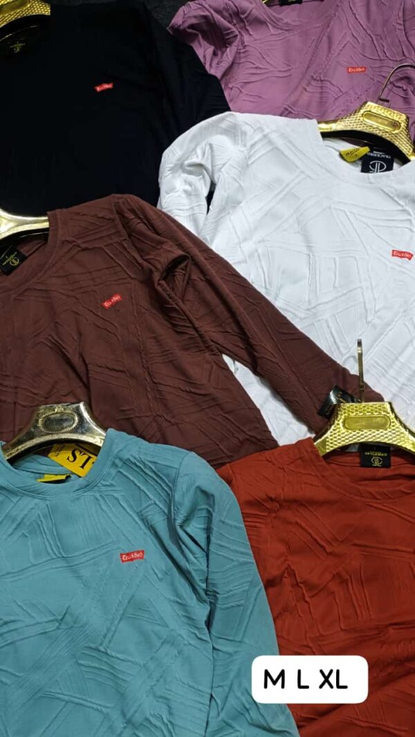 IMPORTED HAIVEY SELF DESIGN TSHIRT