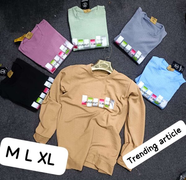 IMPORTED TRENDING EMBUBUZING SELF DESING TSHIRT
