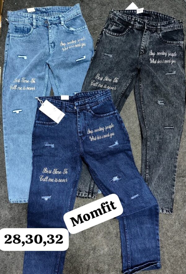 IMPORTED DESNGER MOMFIT JEANS
